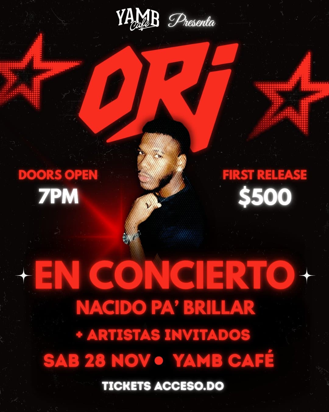 ORI EN CONCIERTO: 28 NOV YAMB CAFE